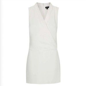 Topshop White Tuxedo Romper
